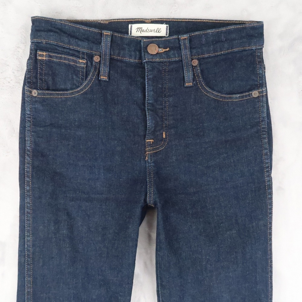 Madewell Jeans Womens 25T Fit 26x30.5 Blue 10" High-Rise Skinny H2246 Stretch